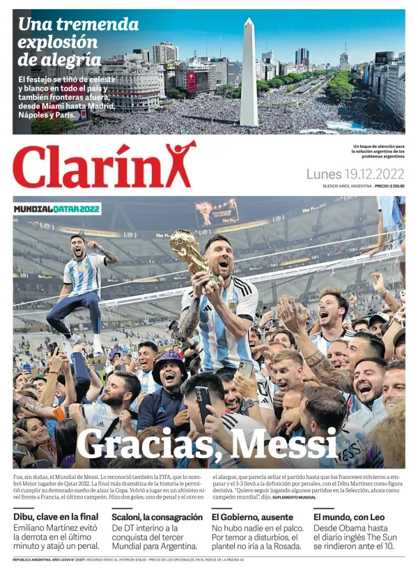 Clarín edición histórica: Argentina Campeón