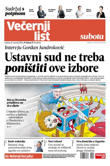 Večernji list - Hrvatska - 06 四月 2024