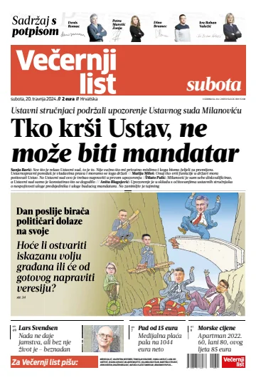 Večernji list - Hrvatska - 20 四月 2024