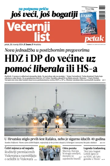 Večernji list - Hrvatska - 26 abril 2024