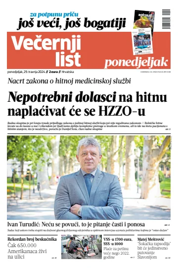 Večernji list - Hrvatska - 29 abril 2024