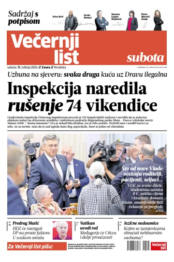 Večernji list - Hrvatska - 18 May 2024