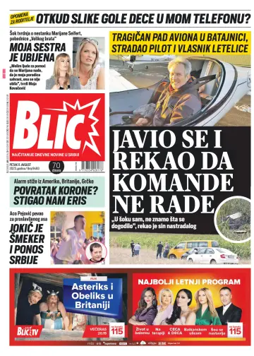 Blic - 11 Aug. 2023