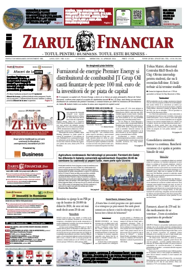 Ziarul Financiar - 24 avr. 2024