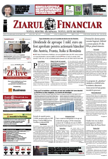 Ziarul Financiar - 29 Ebri 2024