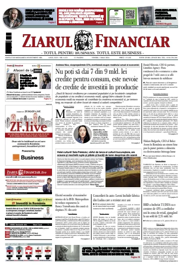Ziarul Financiar - 03 май 2024