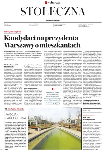 Gazeta Wyborcza Stołeczna - 02 abril 2024