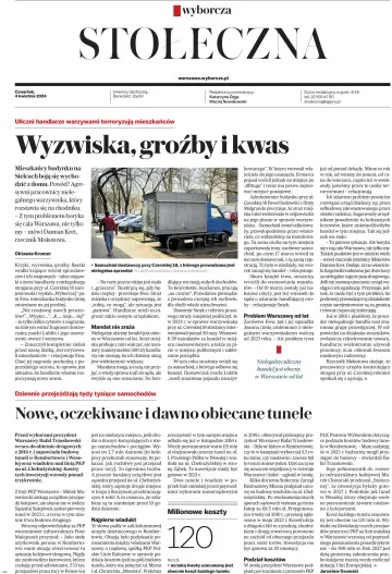 Gazeta Wyborcza Stołeczna - 04 abril 2024