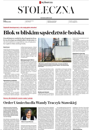 Gazeta Wyborcza Stołeczna - 17 四月 2024