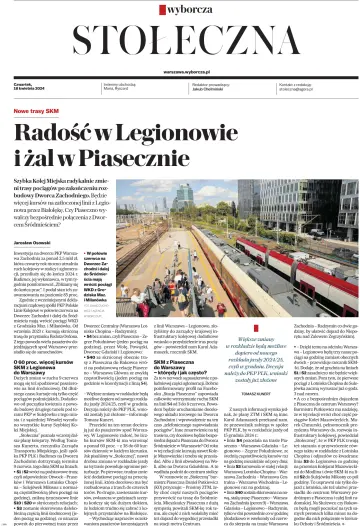 Gazeta Wyborcza Stołeczna - 18 abril 2024