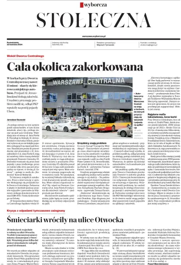 Gazeta Wyborcza Stołeczna - 22 4월 2024