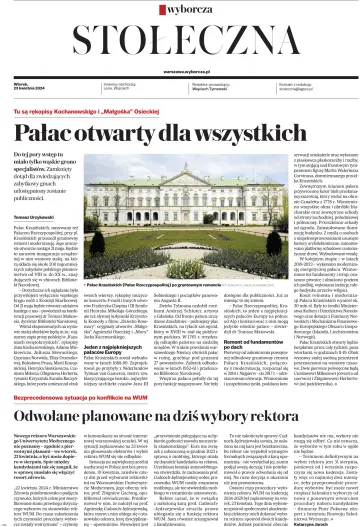 Gazeta Wyborcza Stołeczna - 23 abril 2024