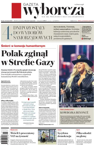 Gazeta Wyborcza - Wydanie Główne - 3 Apr 2024