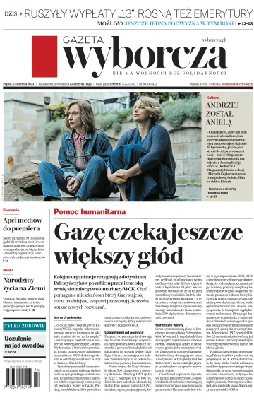 Gazeta Wyborcza - Wydanie Główne - 05 四月 2024