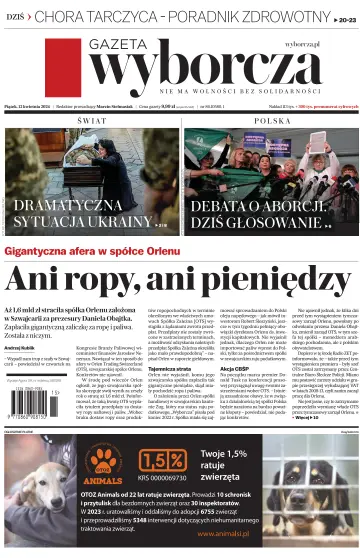 Gazeta Wyborcza - Wydanie Główne - 12 4월 2024