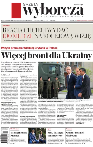 Gazeta Wyborcza - Wydanie Główne - 24 апр. 2024
