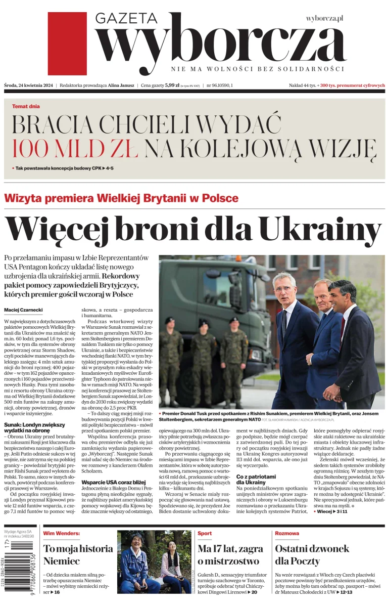 Gazeta Wyborcza - Wydanie Główne