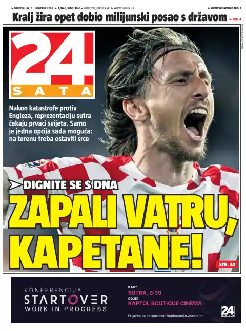 Portada de 24sata del 5 de octubre de 2026. Titular: El rey de la ingeniería asegura otro contrato multimillonario con el Estado.