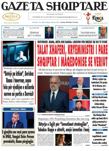 Gazeta Shqiptare - 29 Jan 2024