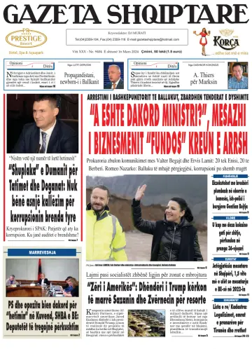 Gazeta Shqiptare - 16 Mar 2024