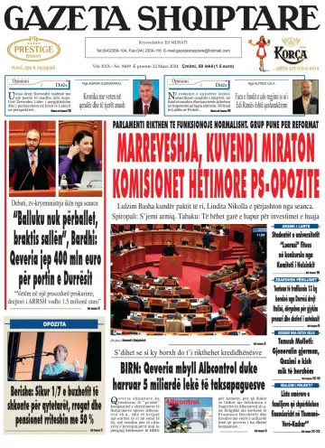Gazeta Shqiptare - 22 Mar 2024