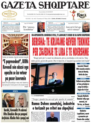 Gazeta Shqiptare - 27 Mar 2024