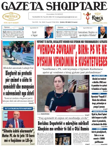 Gazeta Shqiptare - 09 四月 2024