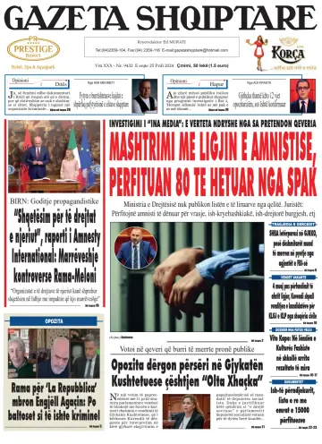 Gazeta Shqiptare - 25 abr. 2024