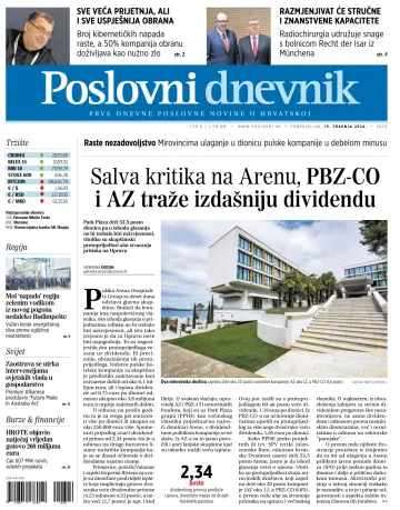 Poslovni Dnevnik - 15 Apr 2024