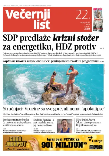 Večernji list - Zagreb - 22 Jul 2022