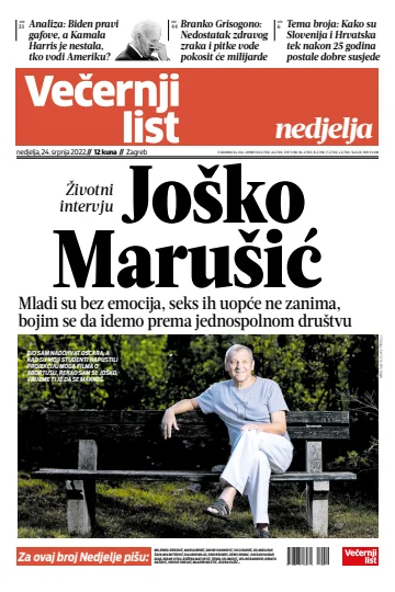 Večernji list - Zagreb - 24 Jul 2022