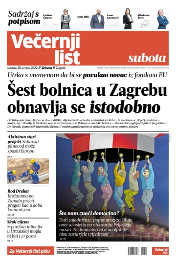 Večernji list - Zagreb - 30 Jul 2022