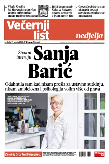 Večernji list - Zagreb - 31 Jul 2022