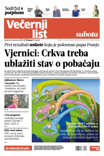 Večernji list - Zagreb - 6 Aug 2022