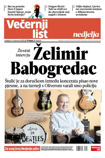 Večernji list - Zagreb - 14 Aug 2022