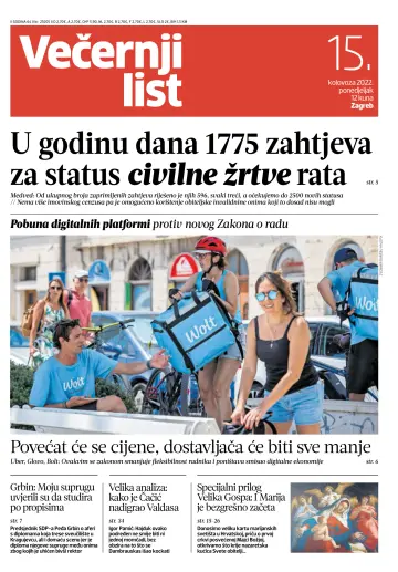 Večernji list - Zagreb - 15 Aug 2022