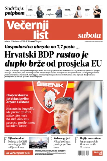 Večernji list - Zagreb - 27 Aug 2022