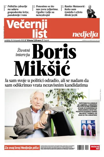 Večernji list - Zagreb - 16 Oct 2022