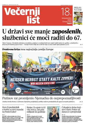 Večernji list - Zagreb - 18 Oct 2022
