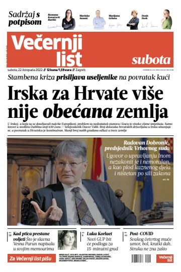 Večernji list - Zagreb - 22 Oct 2022