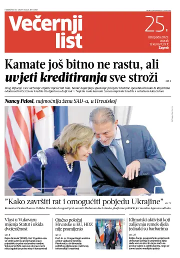 Večernji list - Zagreb - 25 Oct 2022