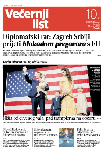 Večernji list - Zagreb - 10 Nov 2022