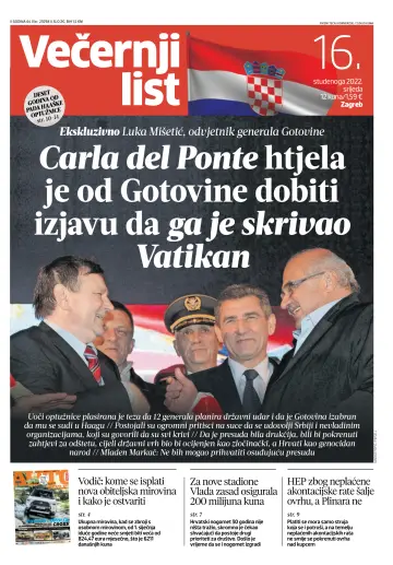 Večernji list - Zagreb - 16 Nov 2022