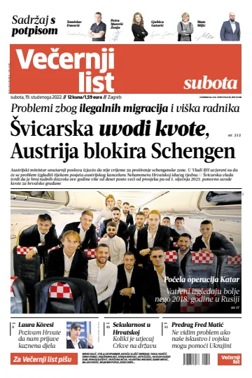 Večernji list - Zagreb - 19 Nov 2022