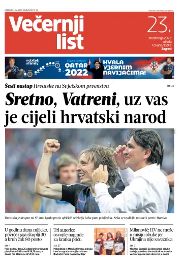 Večernji list - Zagreb - 23 Nov 2022