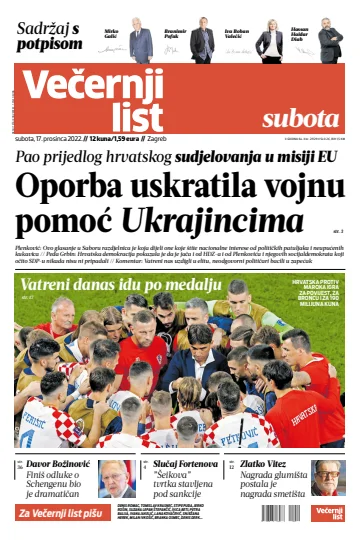 Večernji list - Zagreb - 17 Dec 2022