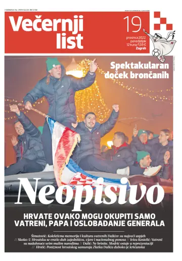 Večernji list - Zagreb - 19 Dec 2022