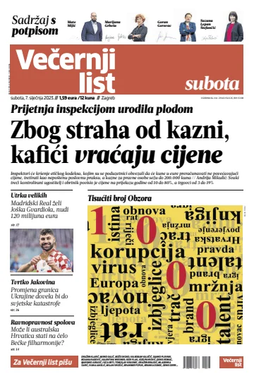 Večernji list - Zagreb - 7 Jan 2023