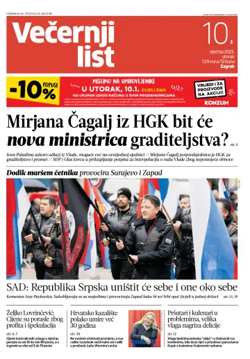 Večernji list - Zagreb - 10 Jan 2023
