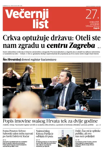 Večernji list - Zagreb - 27 Mar 2023